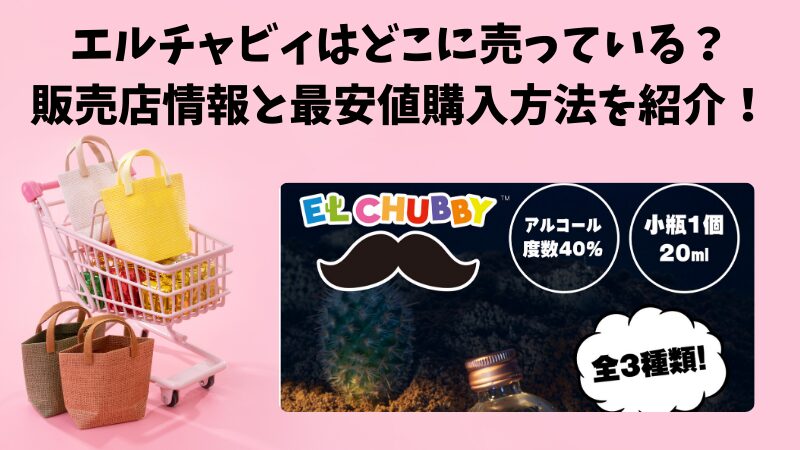 エルチャビィはどこに売っている?販売店情報と最安値購入方法を紹介!